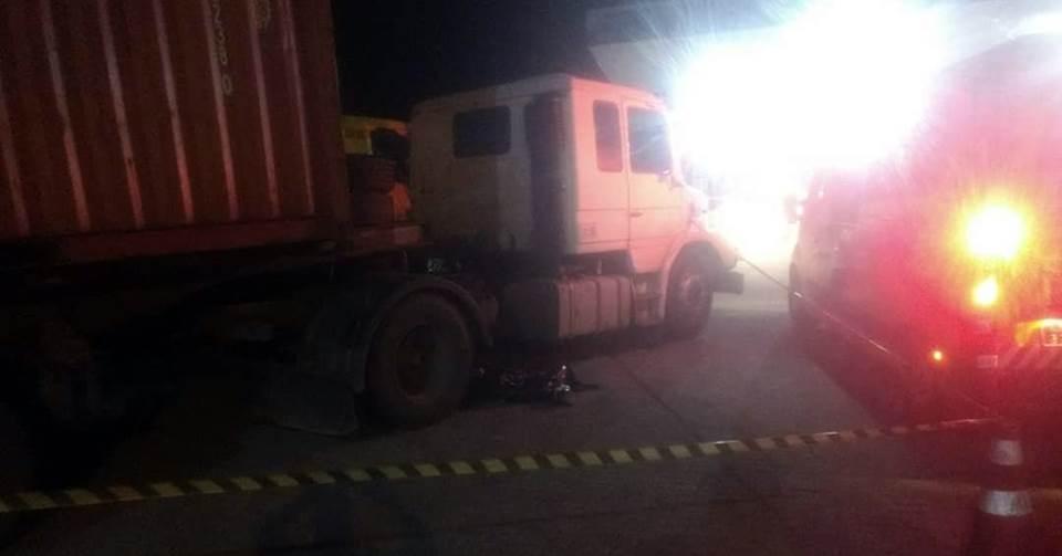 Após pane mecânica, caminhão se move e mata o próprio condutor em Garuva