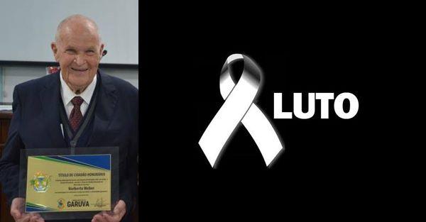 Prefeito decreta três dias de Luto pela morte de Norberto Weber, ex-vereador de Garuva
