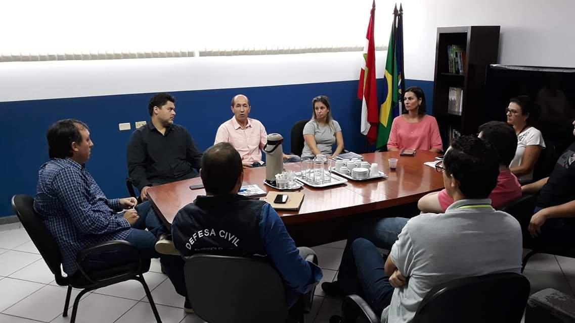 Defesa Civil se reúne com prefeito e secretários para tratativas sobre desastres naturais em Garuva