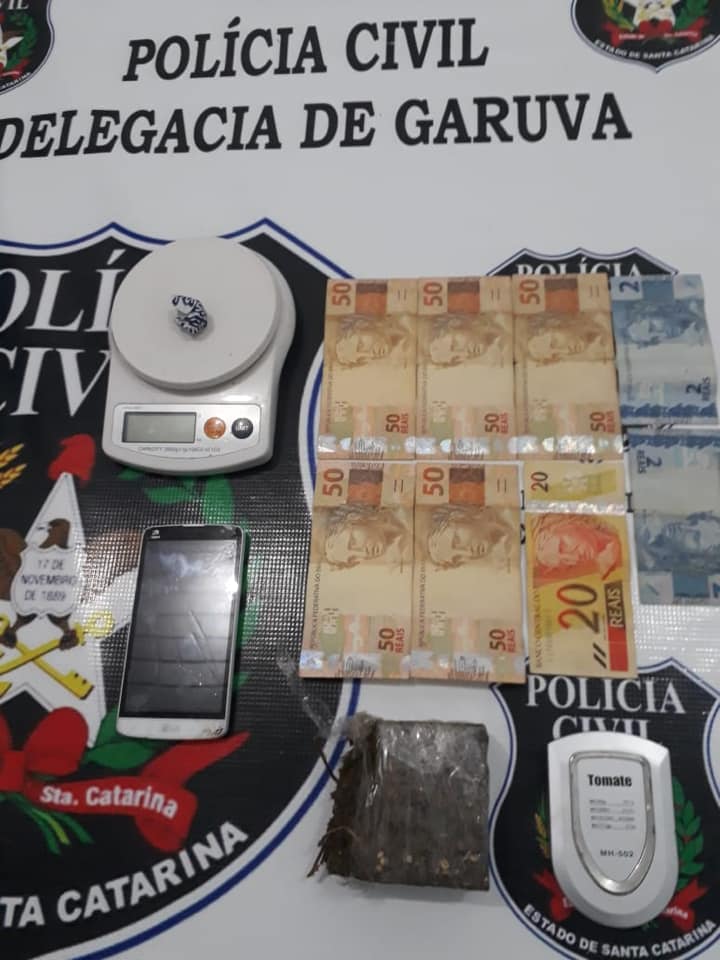 Polícia Civil prende homem por tráfico de drogas em Garuva