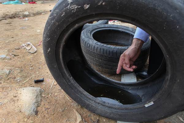 Em ação contra o mosquito da dengue, prefeitura de Garuva receberá  pneus para descarte.
