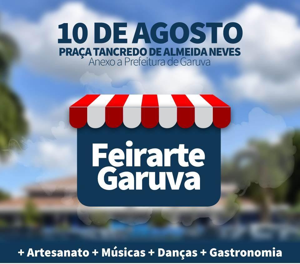 FEIRARTE GARUVA ESTREIA NO PRÓXIMO DIA 10, PARTICIPE…