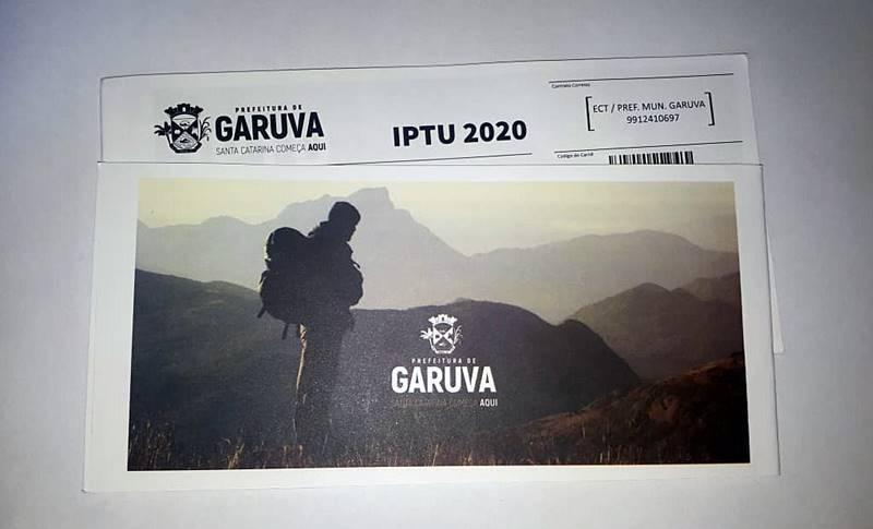 Canês de IPTU 2020 já estão sendo entregues em Garuva. Atenção para os prazos de pagamento.
