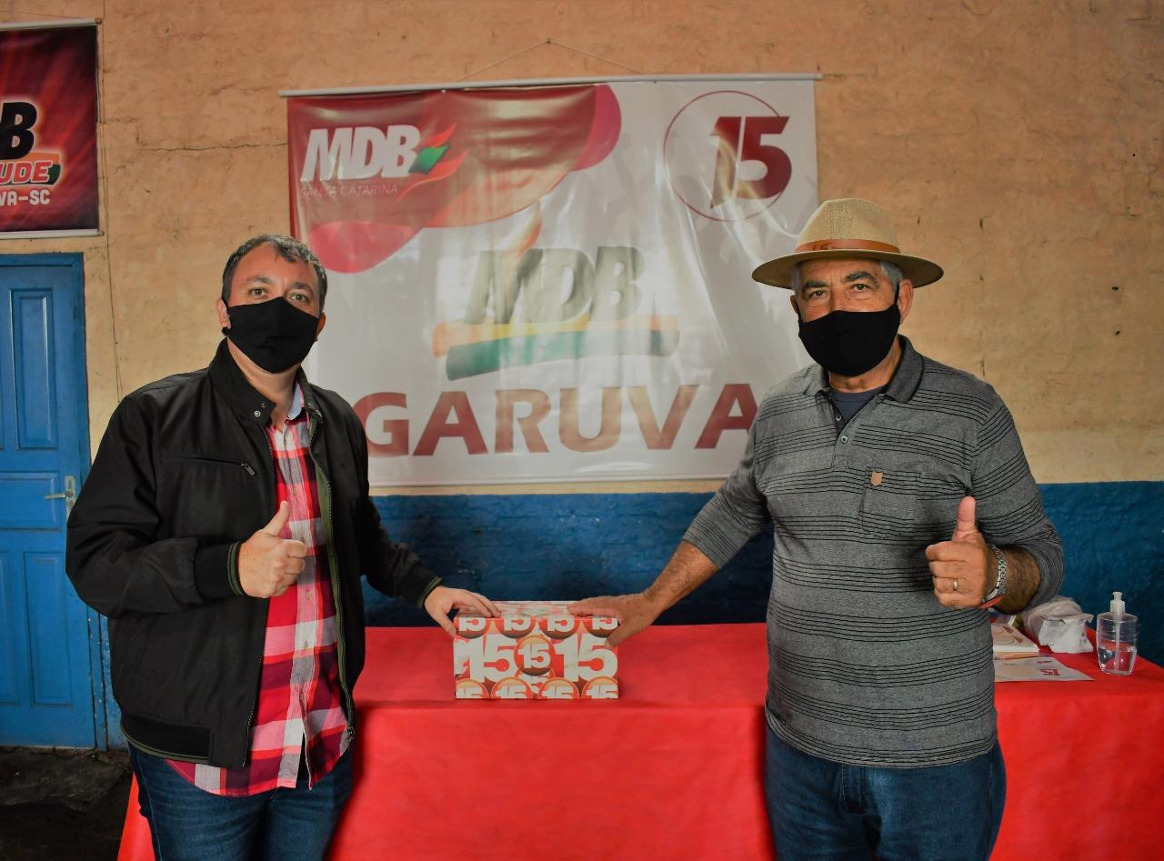 Em Convenção Municipal, MDB define que Dr. Rodrigo e Tino concorrerão à reeleição em Garuva
