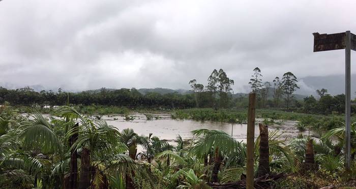 DEFESA CIVIL: Garuva registrou maiores acumulados de chuva das últimas 24 horas na região.